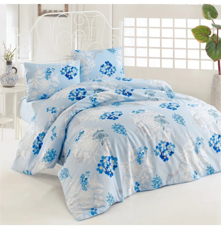 Obliečky bavlnené Serena EMI, Predĺžený set jednolôžko obsahuje 1x 140x220 + 1x 70x90