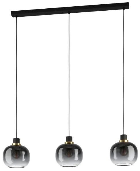Eglo 99617 - Luster na lanku OILELLA 3xE27/40W/230V šedá
