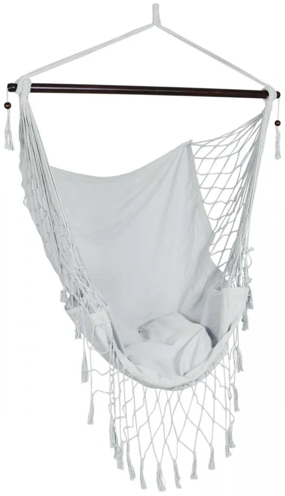 Brazílske hojdacie kreslo BAHIO šedé