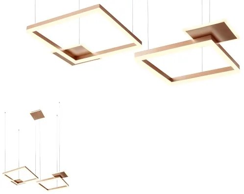 Redo 01-2613 - LED stmievateľný luster na lanku SIGUA LED/110W/230V CRI 90 hnedá