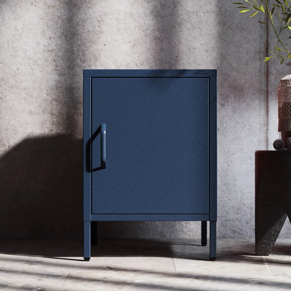 Nočný stolík MIA, 424 x 595 x 400 mm, Modern: tmavomodrá farba