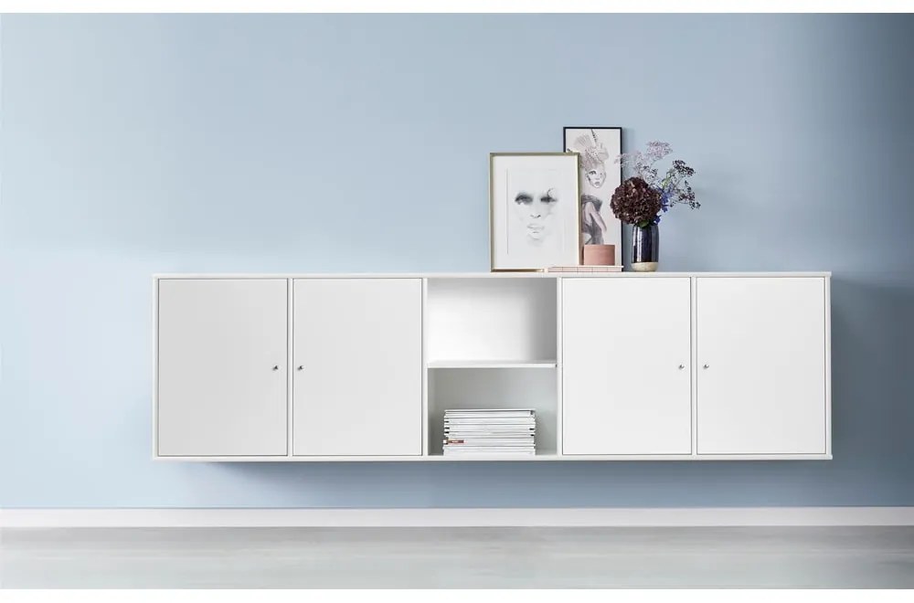 Biela nízka komoda 220x61 cm Mistral - Hammel Furniture
