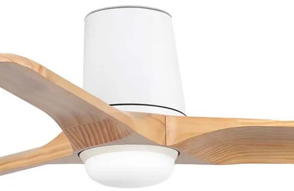 FARO 33836WT-1TW-LED stmievateľný ventilátor HEYWOODTUBS 10W/230V borovica/biela