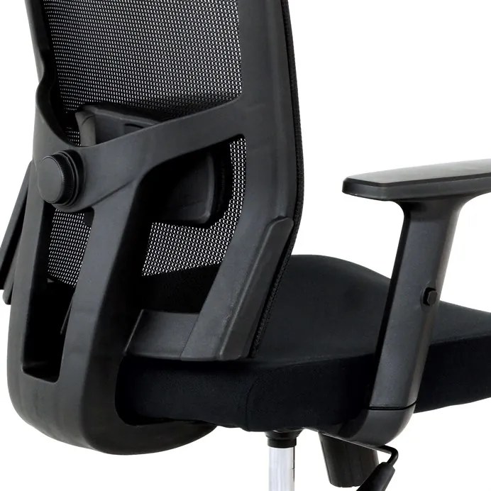 Autronic BONTEC Kancelárska stolička, hojdací mechanizmus, čierna sieťovina, KA-B1012 BK Farba: Čierna