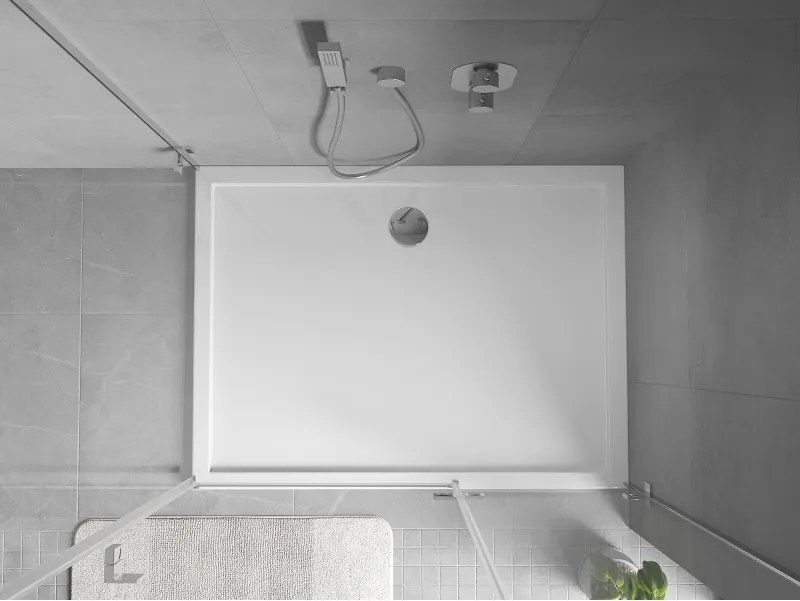 Mexen Flow obdĺžniková sprchová vanička slim 100 x 85 cm, biely lesk - 46R108510