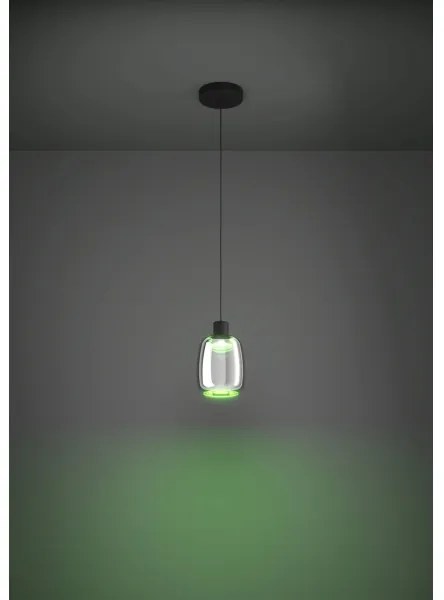 Eglo 901119 - LED RGBW Stmievateľný luster na lanku MOLOCHIO-Z LED/3,7W/230V čierna