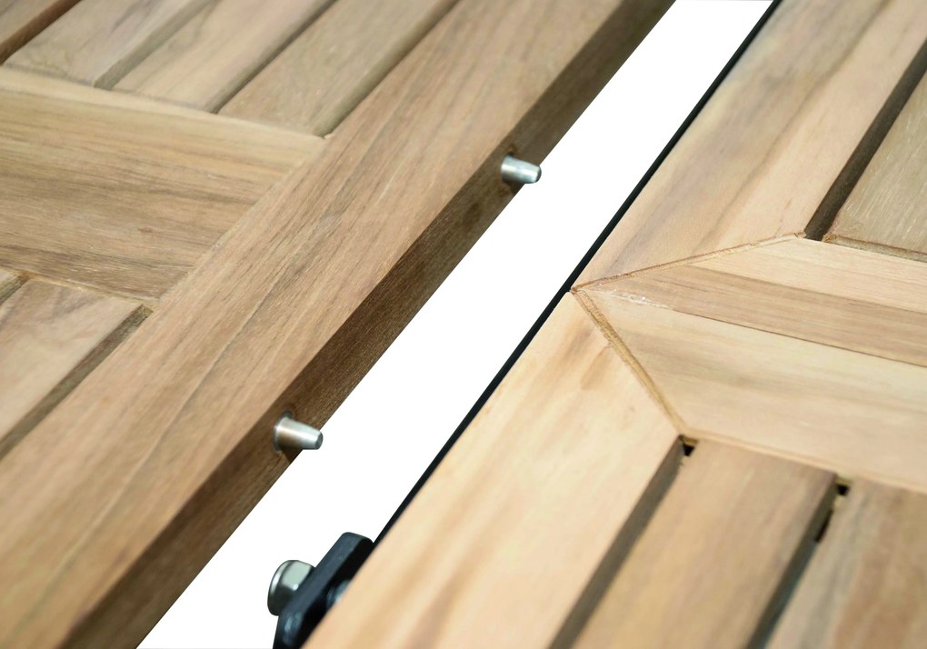 Doppler CONCEPT FSC® - rozkladací stôl s teakovou doskou - 2. akosť (N316)