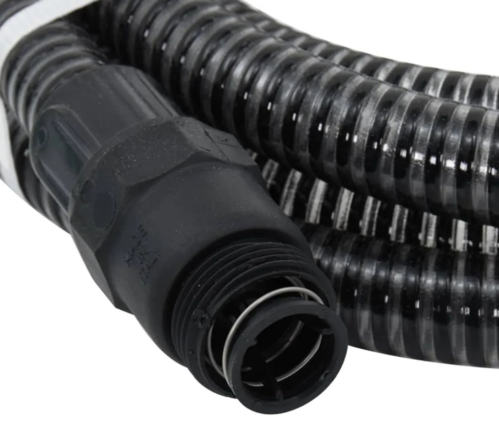 Odsávacia hadica s PVC spojkami, čierna 1" 10 m, PVC