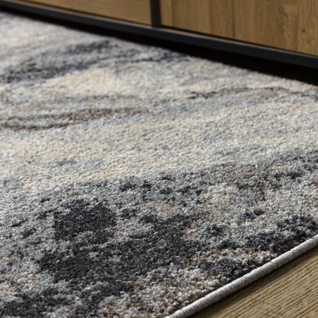 Dywany Łuszczów, Kusový koberec Fusion 9613 l. grey/dark grey, 120x170, šedá, kancelária