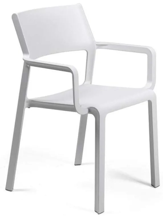 TRILL ARMCHAIR záhradná stolička s podrúčkami bianco