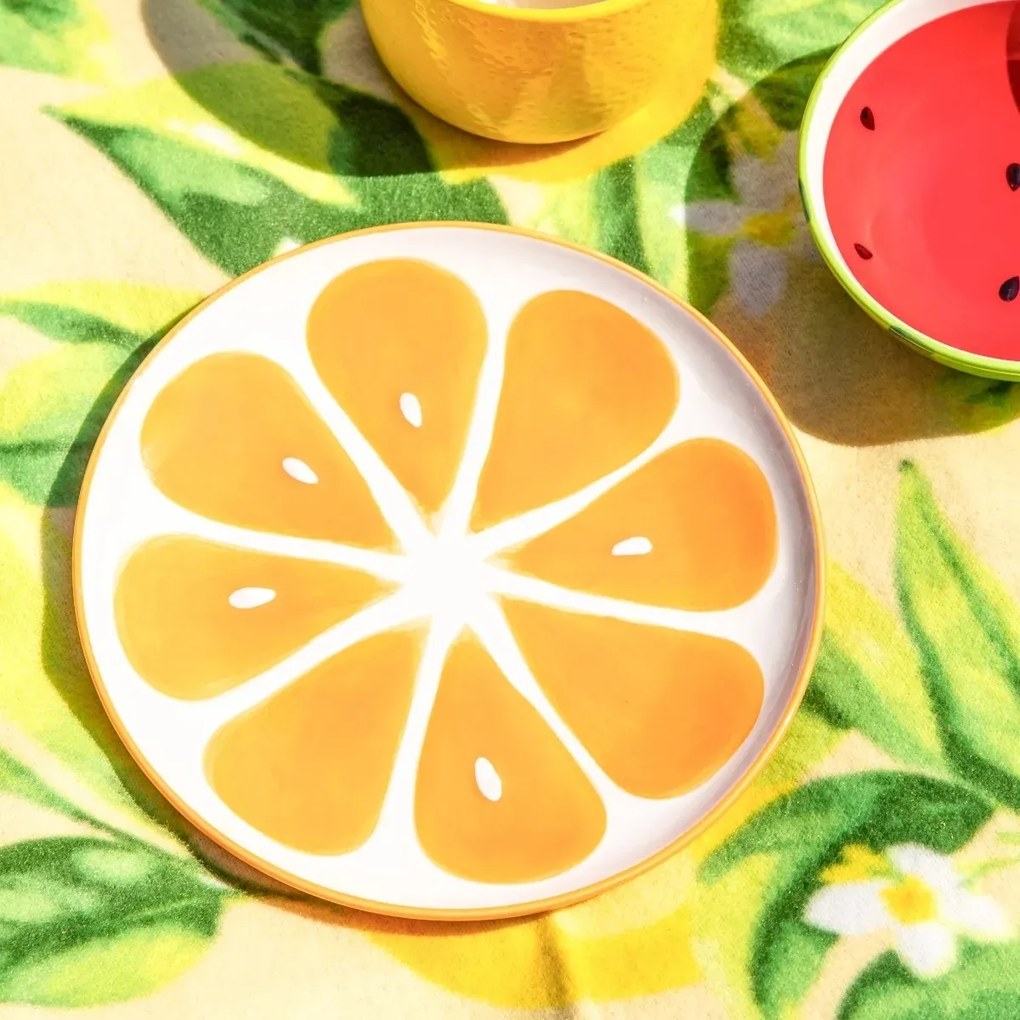 Altom Sada keramických tanierov Tropicana pomaranč20 cm, 2 ks