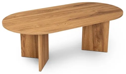 Konferenčný stolík OVAL 60x120 cm hnedá