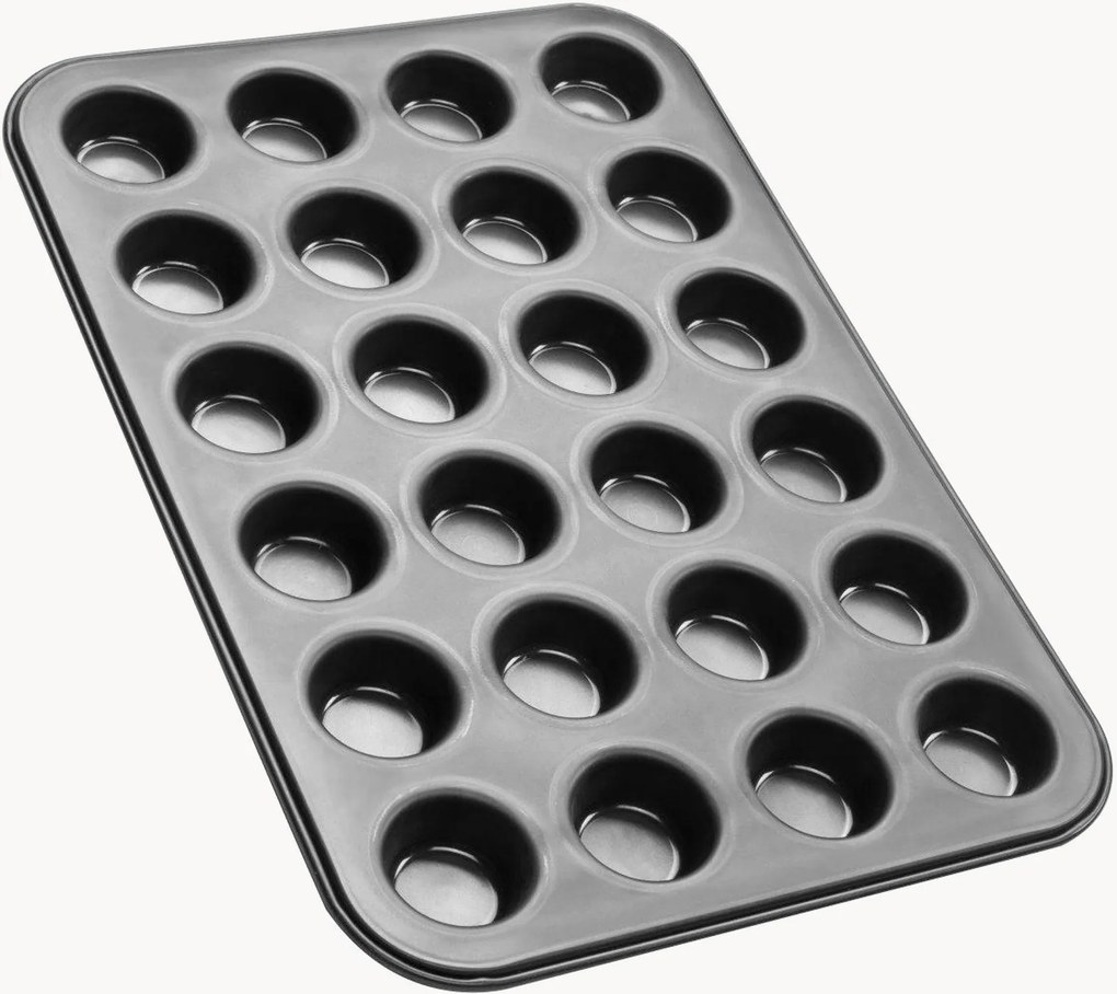 Forma na 24 mini muffinov Black Metallic