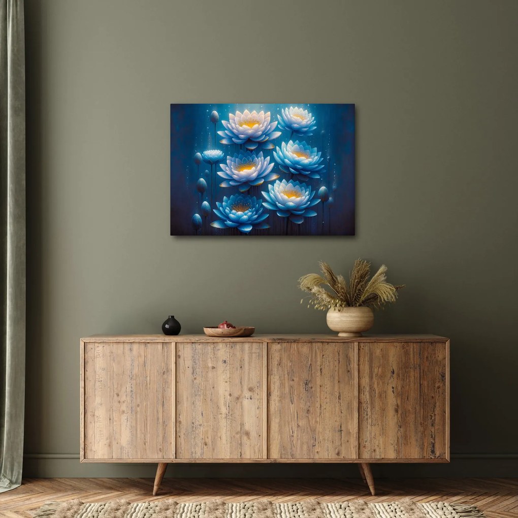 Obraz - Lekná pod hladinou (70x50 cm)