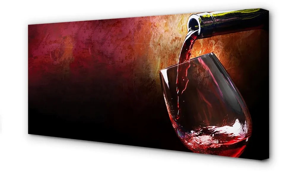 Obraz canvas červené víno 100x50 cm