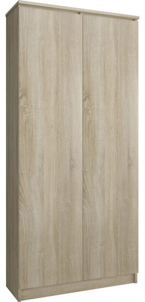 Regál R 80 cm CLP 2 dvierka 8 poličiek dub sonoma