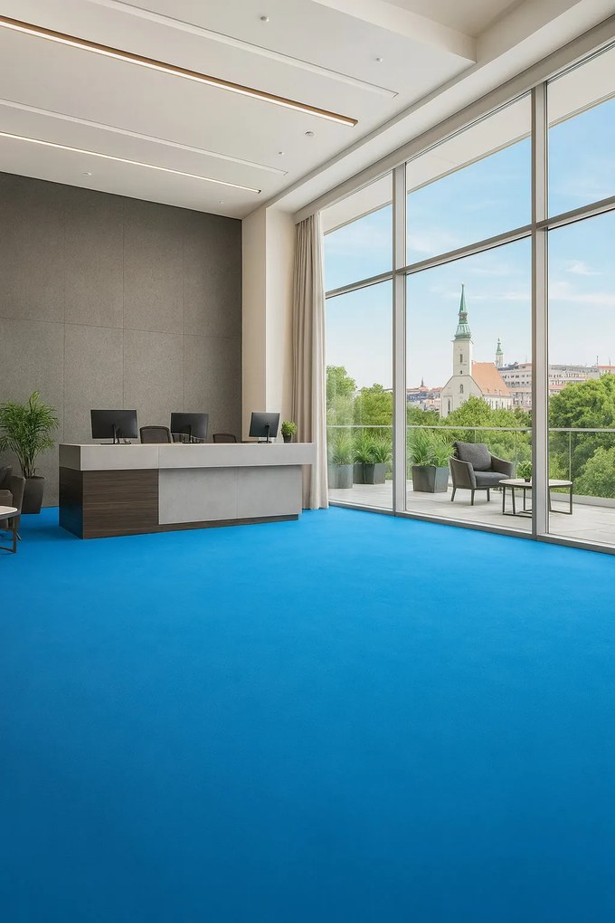 PVC podlaha - lino Flexar Nerok 2249 Brooklyn Blue, na mieru, šíře 2m,4m, modrá, bez podkladu, chodba / predsieň, Gerflor