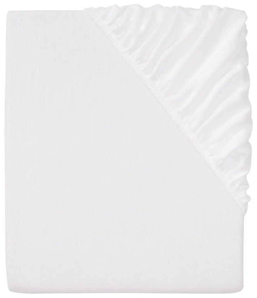 MERADISO® Napínacia plachta z jemného flanelu, 180-200 x 200 cm (biela), biela (100308548)