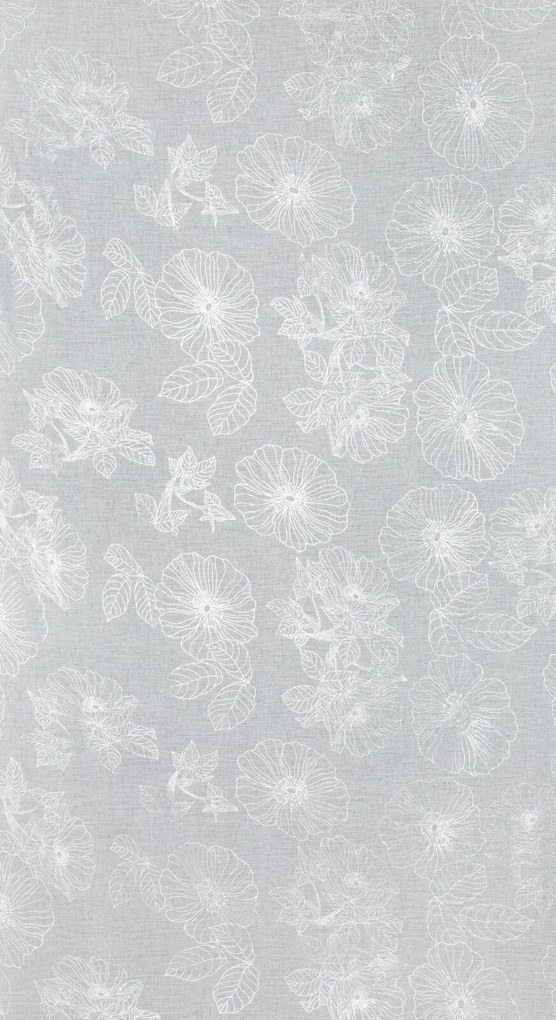 ZÁVES NA KRÚŽKOCH SAGI 140X250 CM KVETY