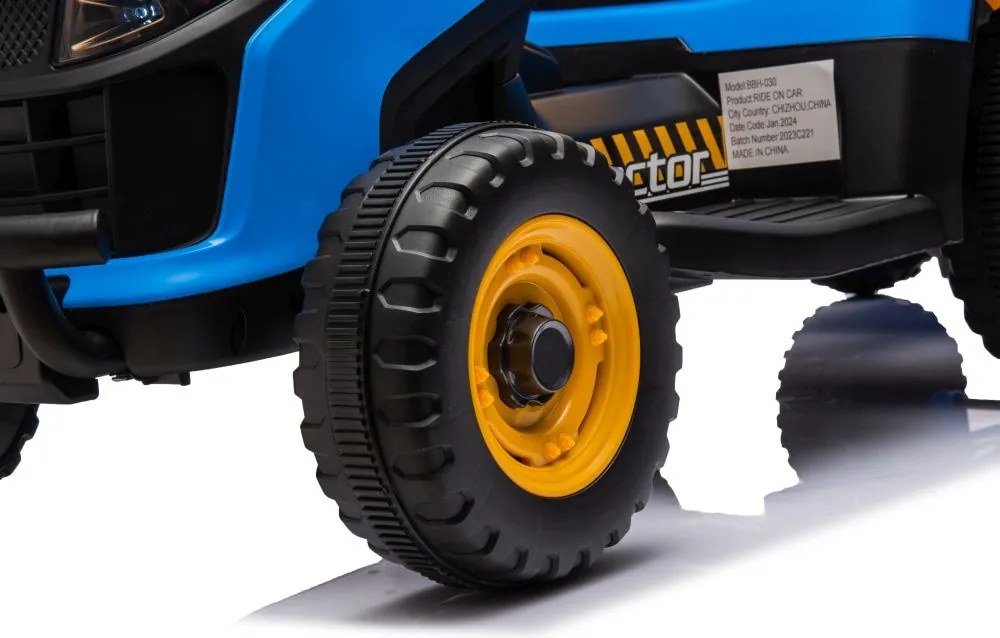 LEAN CARS Elektrický traktor BBH-030 modrý