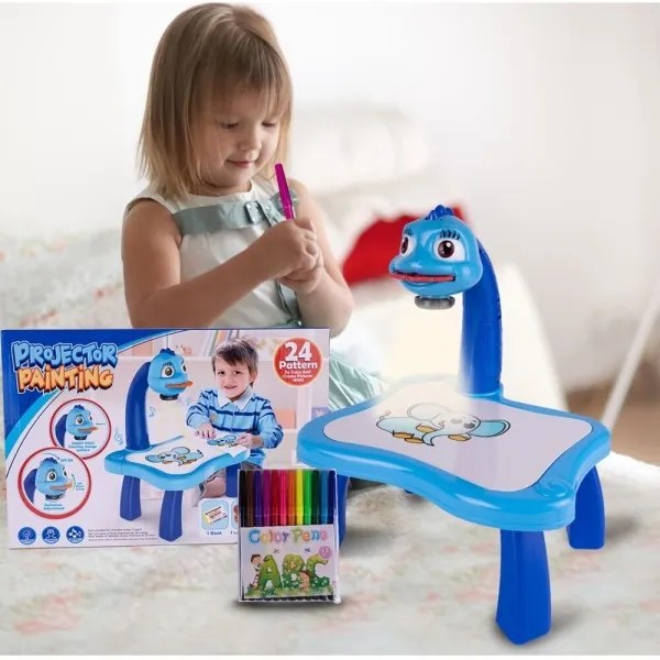 Projektor pre výučbu kreslenia modrý MalPlay