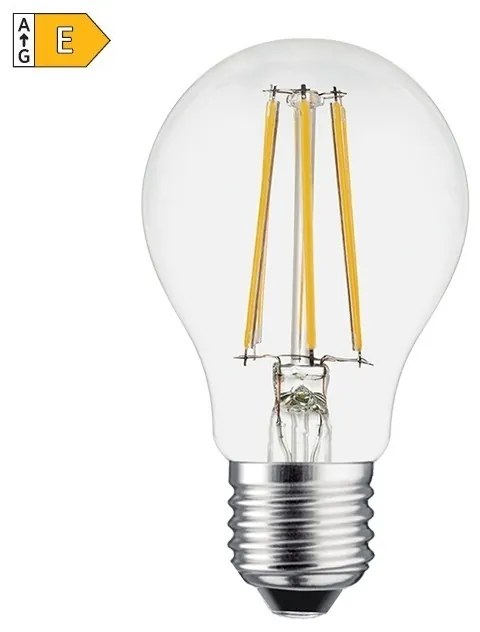 Diolamp LED Filament žiarovka číra A60 8W/230V/E27/2700K/980Lm/360°/Dim