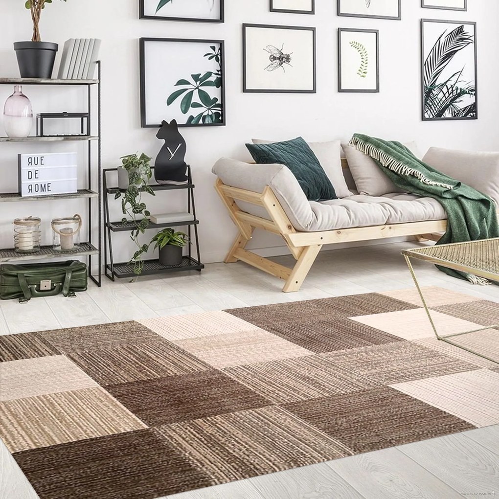 Kusový koberec Vals 8002 Beige, 80x150, béžová, obývacia izba, Berfin Dywany