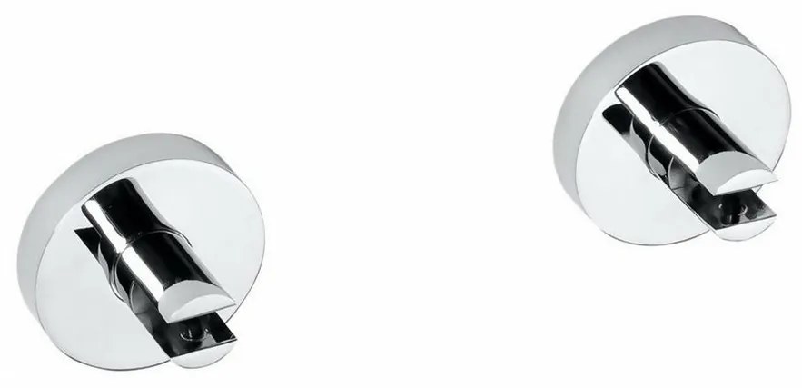 SAPHO XR009 X-Round držiaky sklenenej poličky 8 mm, strieborná