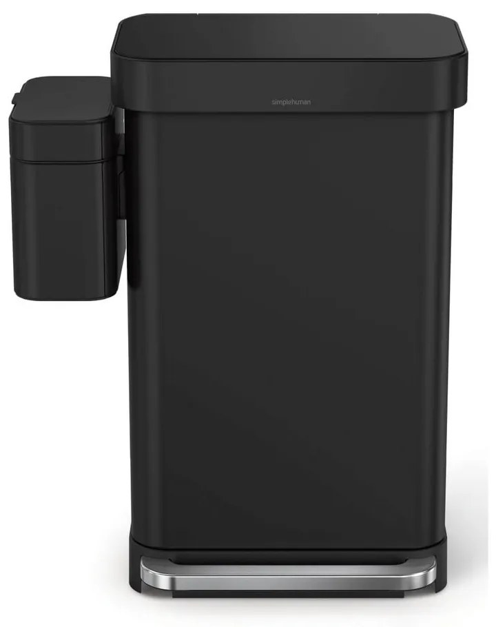 Matne čierna nádoba na kompostovateľný odpad 4 l – simplehuman