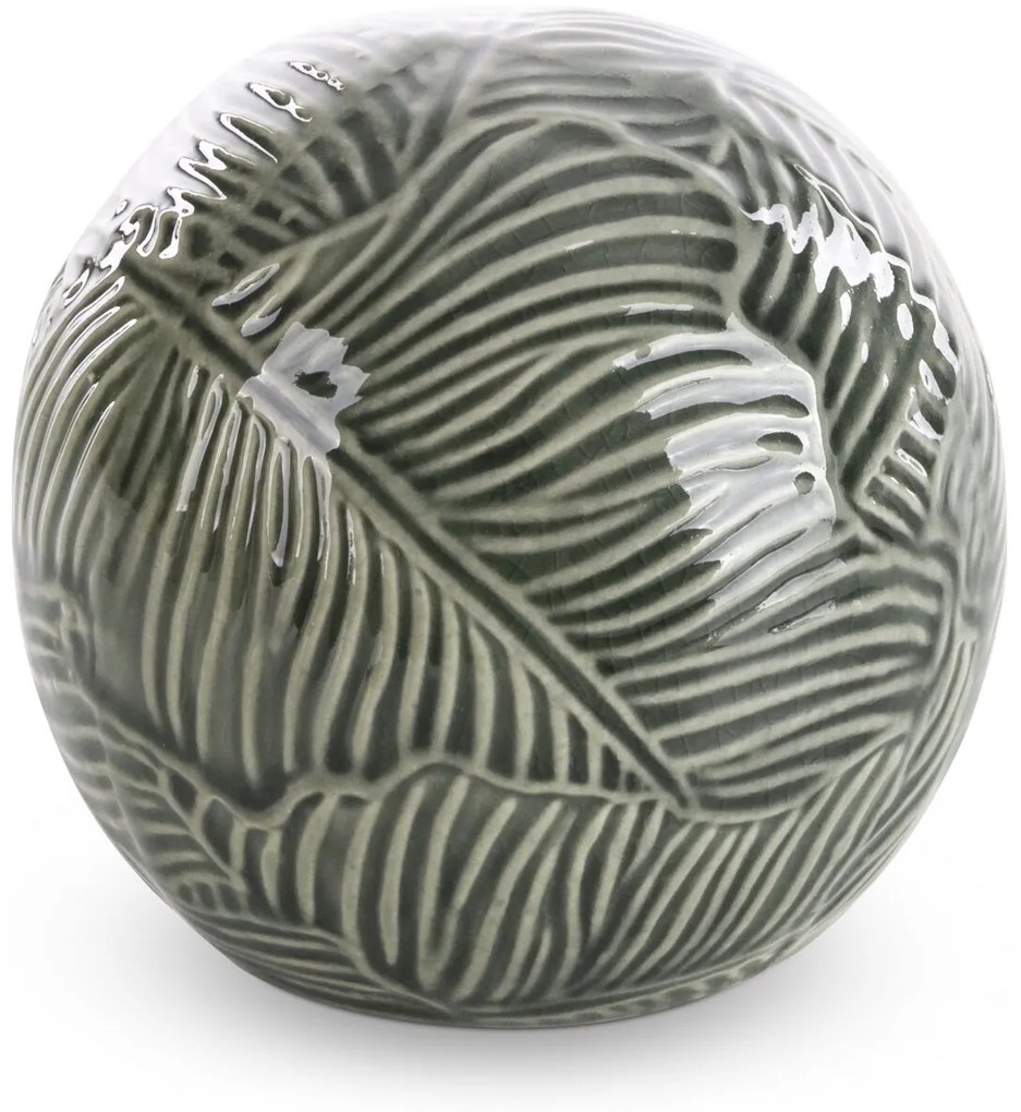 DEKORAČNÁ GUĽA DARA (01) (FI) 10X9 CM ZELENÁ