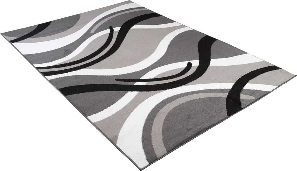 TA Koberec T966A DARK GRAY CHEAP PP CRM Sivý Obdĺžnikový Rozmer: 80x150 cm