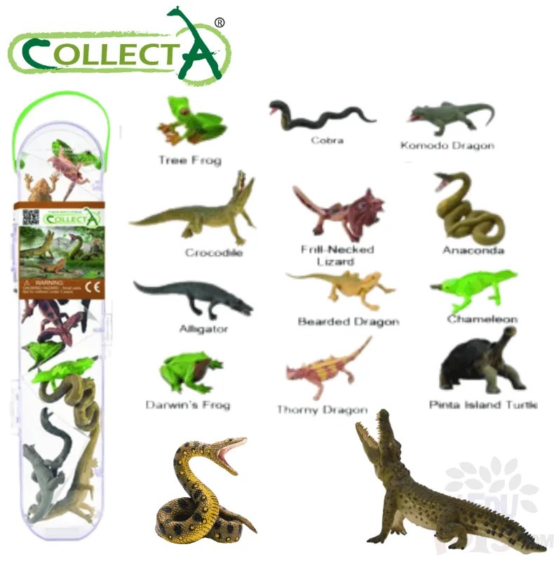 COLLECTA Mini plazy a obojživelníky, 12 ks