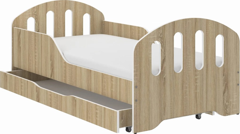 Wooden Toys Detská posteľ SMILE 160x80 SONOMA
