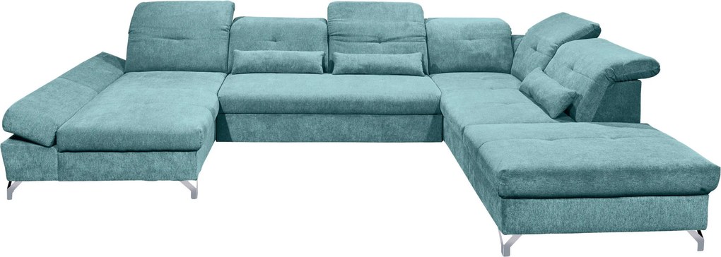XXXLutz SEDACIA SÚPRAVA, textil, tyrkysová MID.YOU - Sedačky - 002220028621