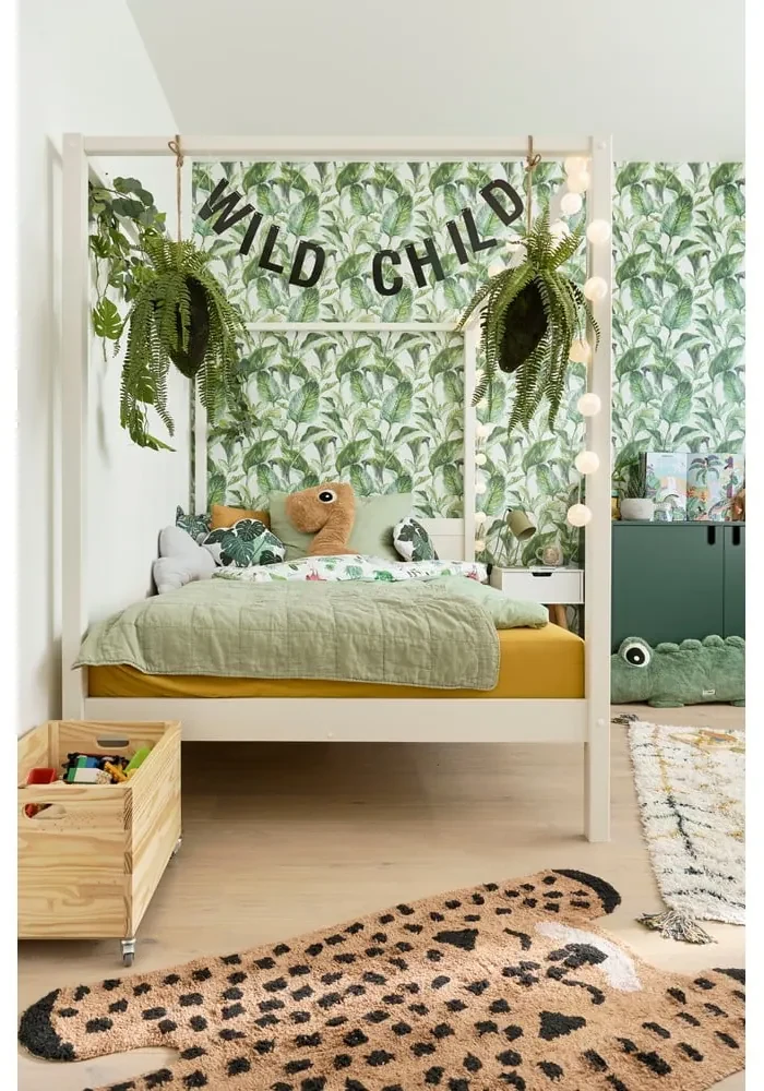 Biela detská posteľ 140x200 cm PINO CANOPY – Vipack