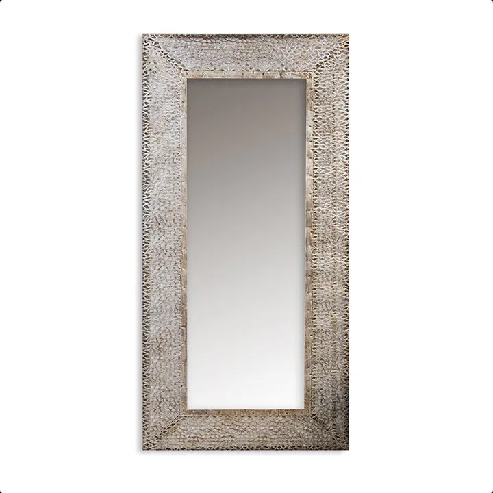 Bighome - Zrkadlo PURLEY 120x60 cm - antická strieborná