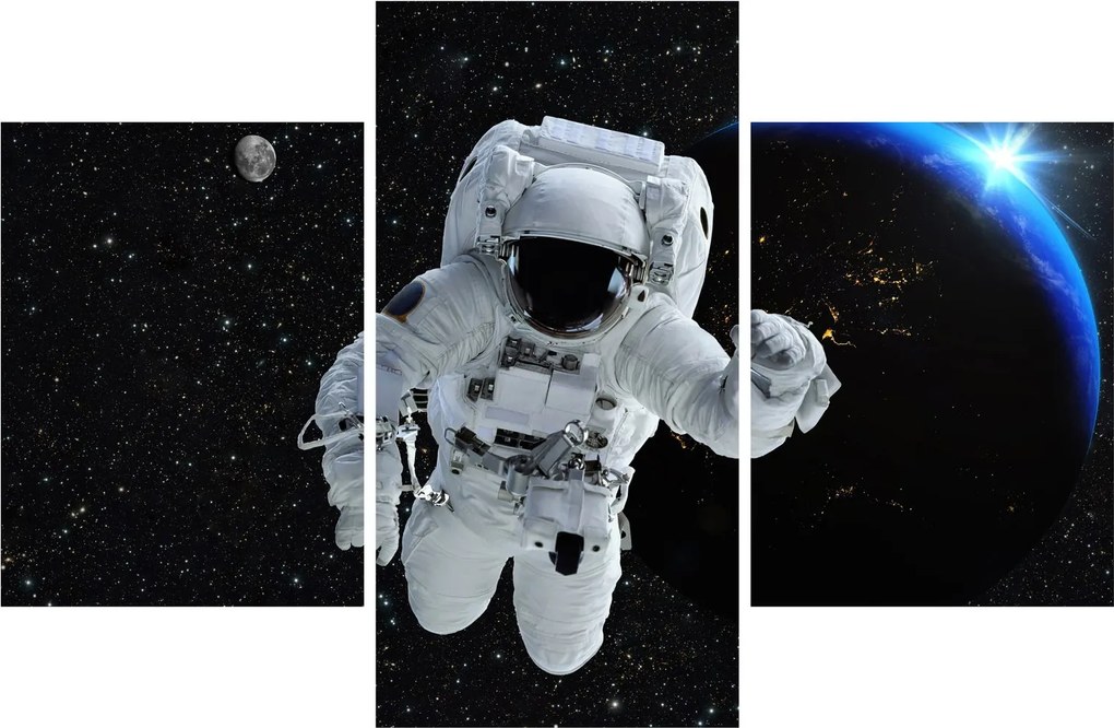 Obraz - Astronaut vo vesmíre (90x60 cm)