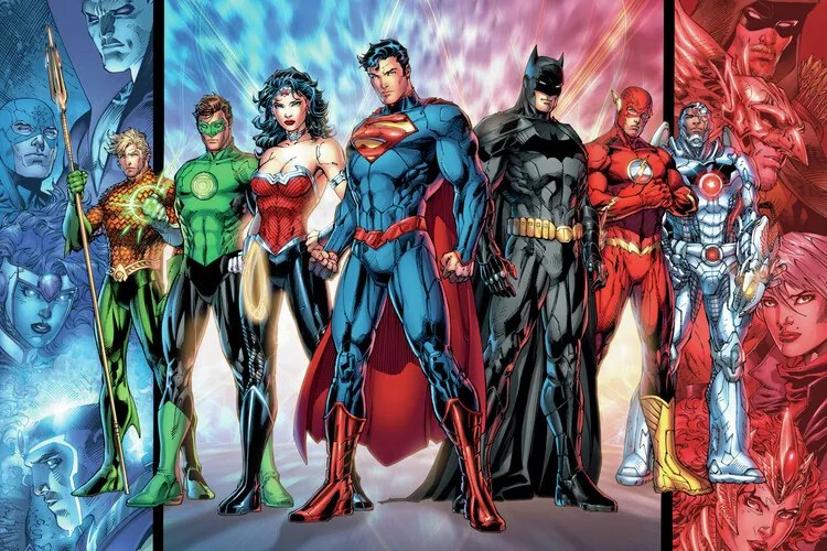 Plagát, Obraz - Justice League - United, (120 x 80 cm)