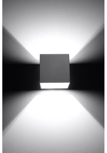 Sollux SL.0058 - Nástenné svietidlo QUAD 1 1xG9/8W/230V šedá