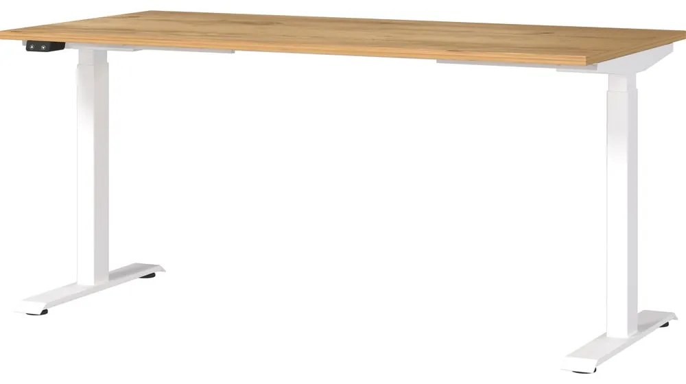 Pracovný stôl s elektricky nastaviteľnou výškou s doskou v dekore duba 80x160 cm Jet – Germania