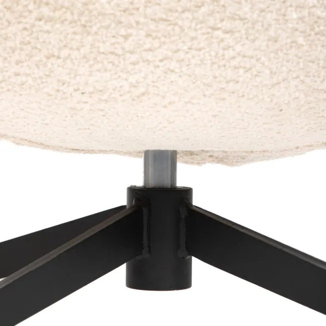 Otočné kreslo LUNAIRE béžové TEDDY BOUCLÉ 872124