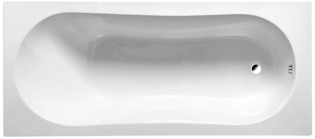 Aqualine Aqualine, JIZERA vaňa 160x70x39cm bez nožičiek, biela, G1670