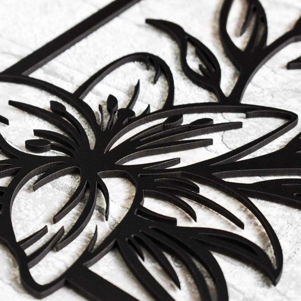 DUBLEZ | Drevený obraz - Ľalie v ráme