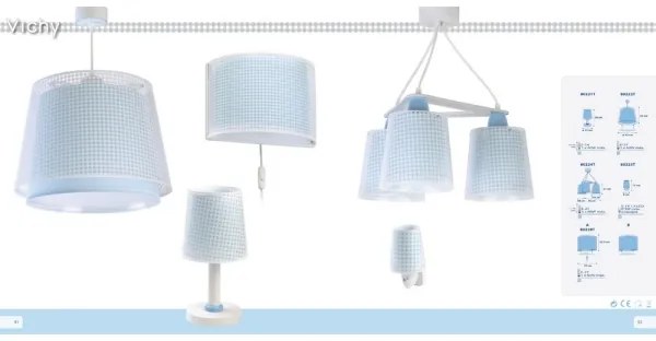 Dalber D-80221T - Detská lampička VICHY 1xE14/40W/230V