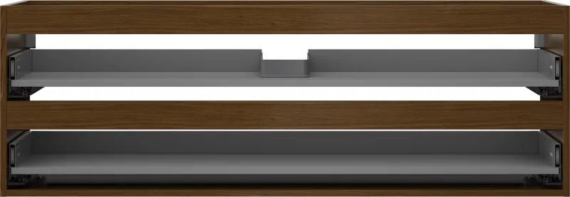 Mexen Box-A, závesná skrinka 140 cm, 2 zásuvky, orech, 91AX0-1400-470-2-86