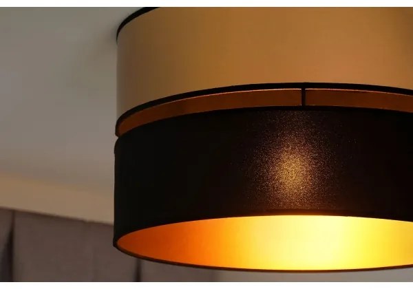 Brilagi - Stropné svietidlo ROYAL 1xE27/15W/230V pr. 40 cm čierna/zlatá