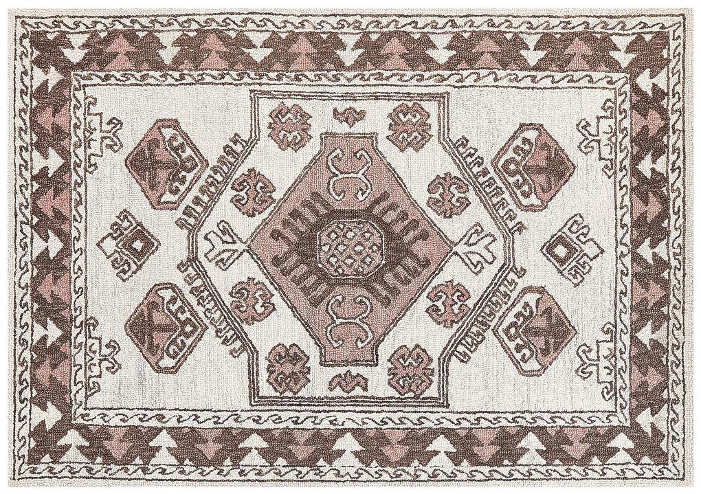 Vlnený koberec 140 x 200 cm viacfarebný TOMARZA Beliani