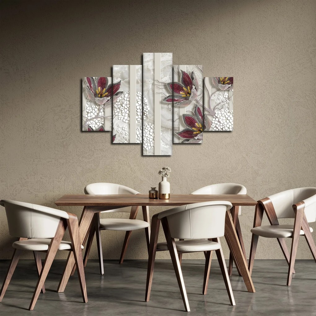 Obraz - Dekoratívne kvety (150x105 cm)