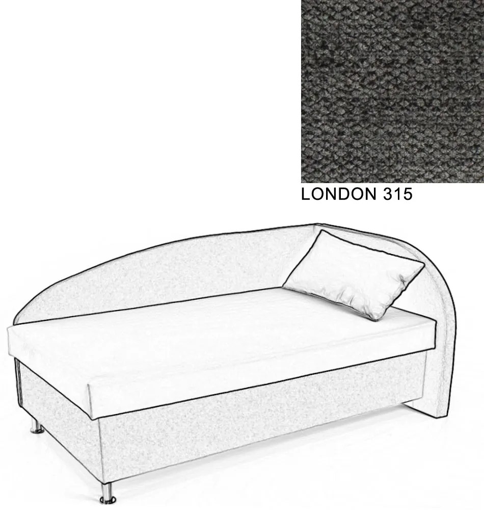 AVA NAVI, PRAVÁ 120x200 Varianta: LONDON 315