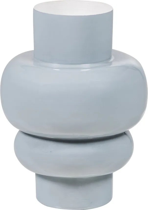 Svetlosivá kovová váza (výška 27 cm) Auri – WOOOD